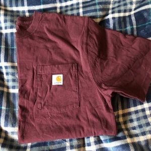 Maroon car hart T-shirt